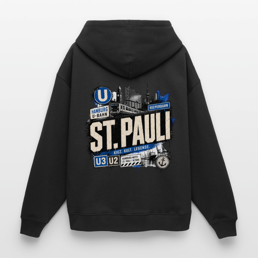 Oversized Unisex Hoodie von Stanley/Stella - Schwarz