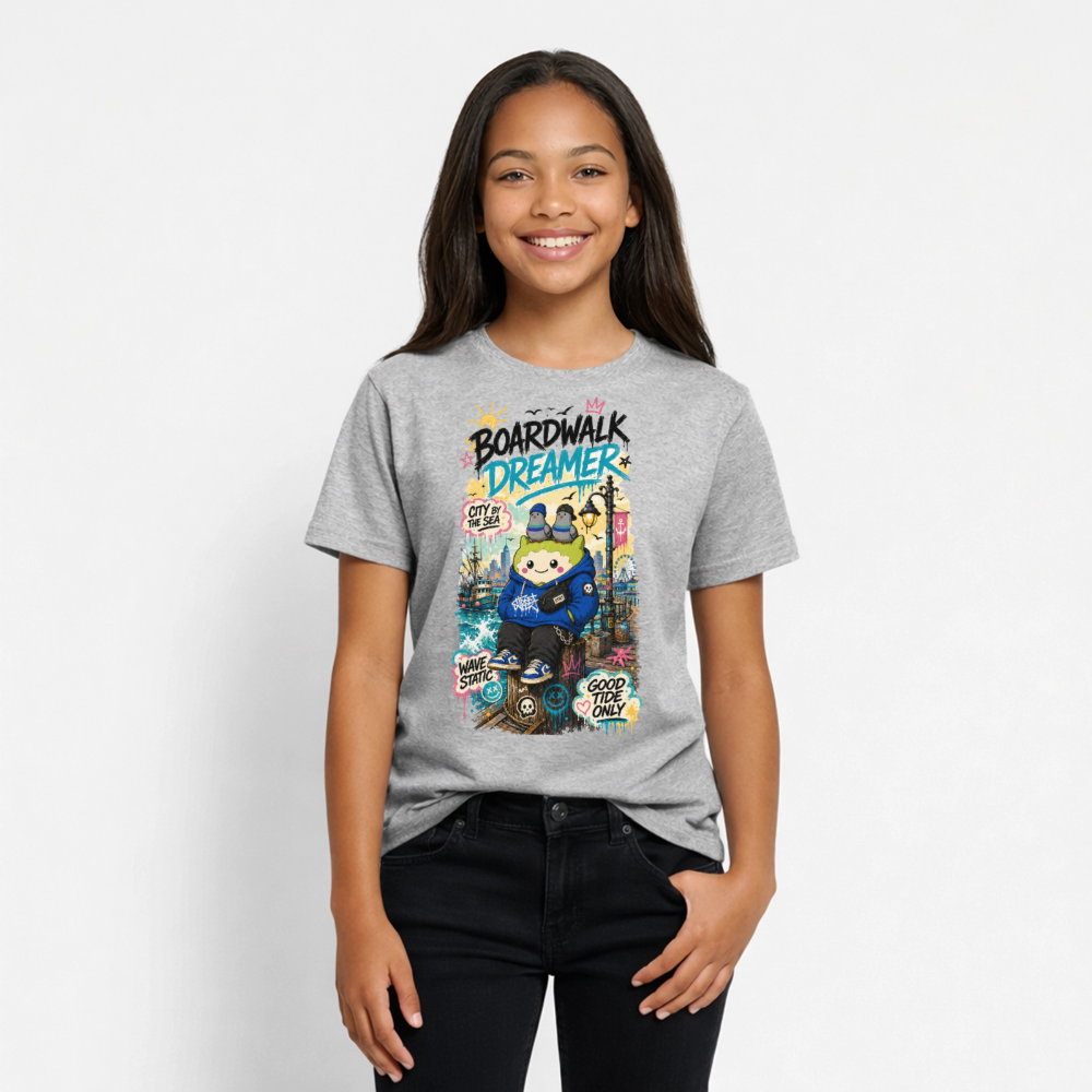 Dreamer Teenager T-Shirt - Grau meliert