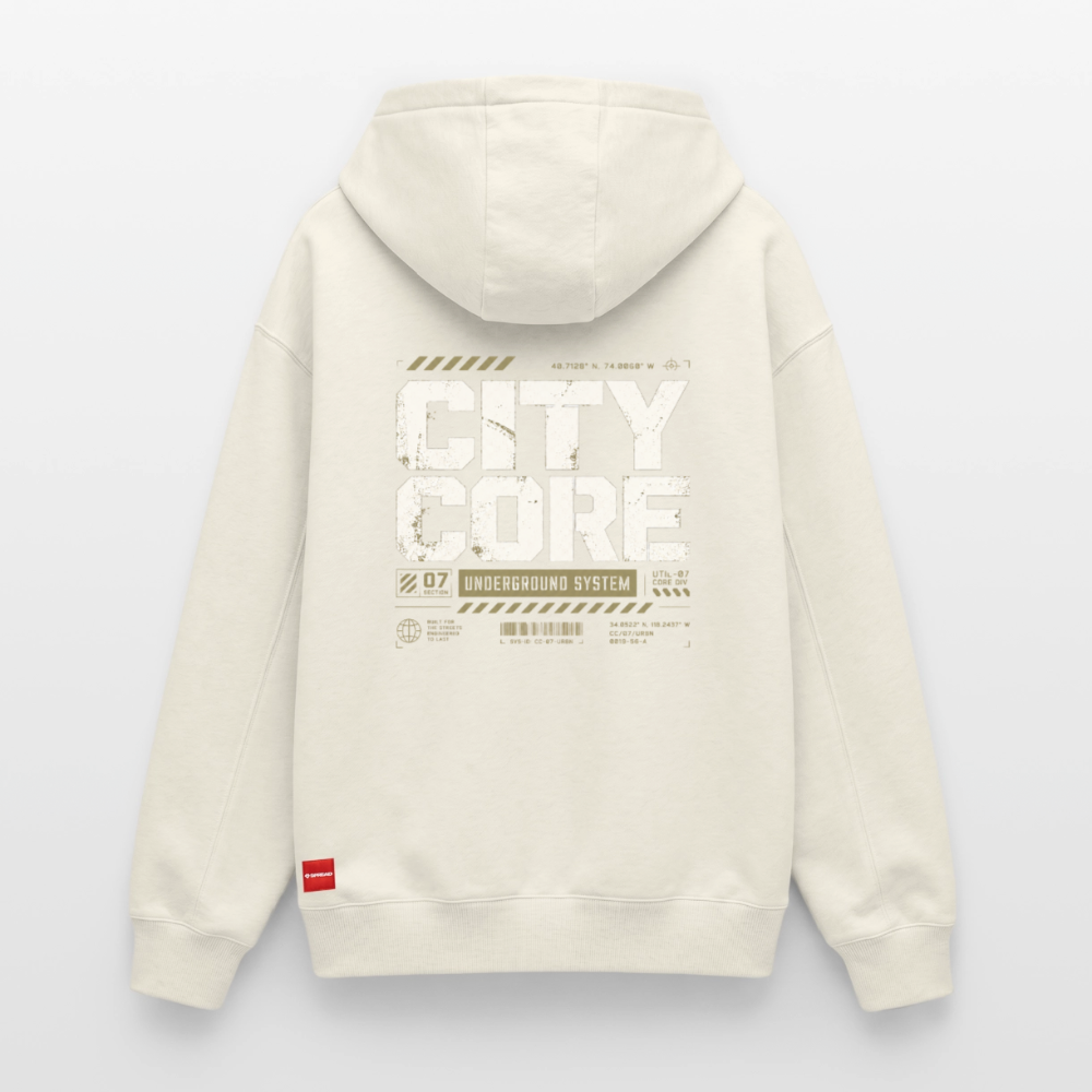Relaxed Unisex Organic Hoodie – von SPREAD - Naturweiß
