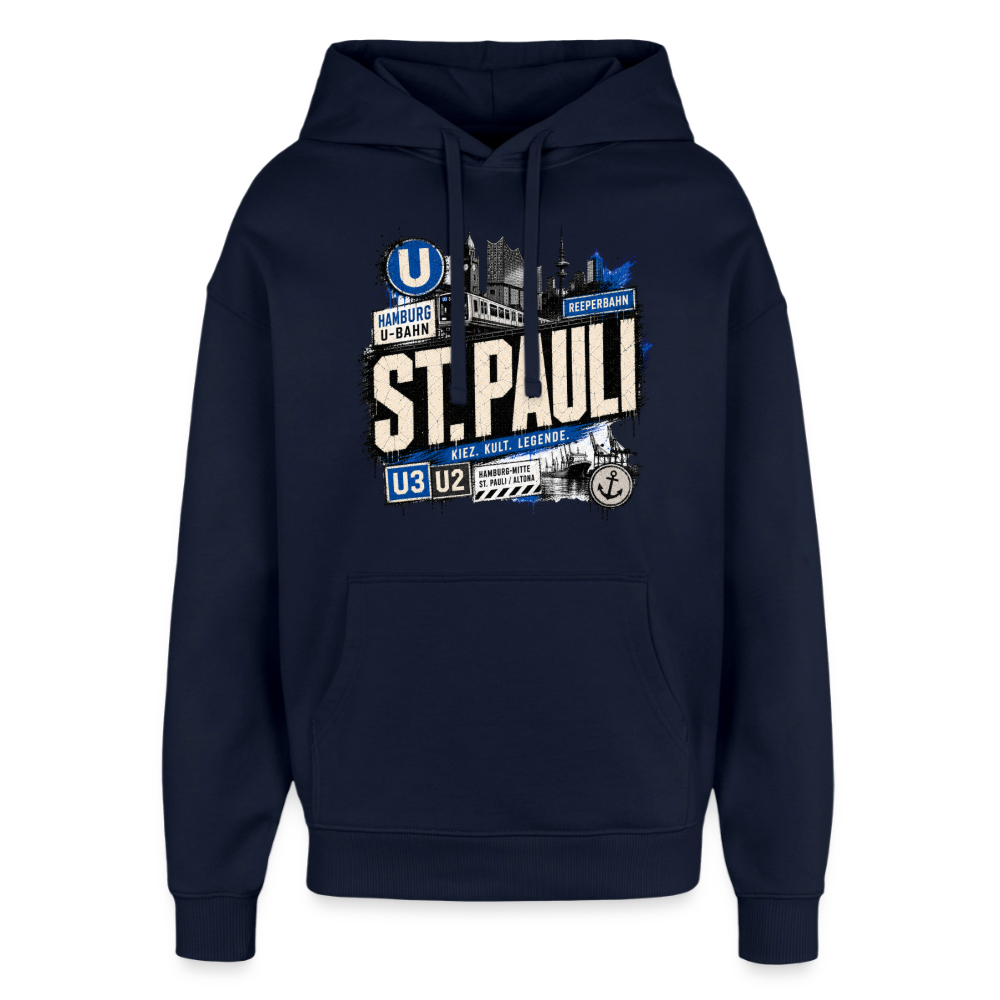 Oversized Unisex Hoodie von Stanley/Stella - Navy