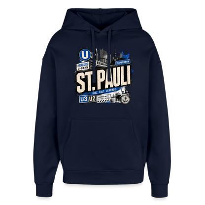 Oversized Unisex Hoodie von Stanley/Stella - Navy