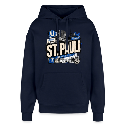 Oversized Unisex Hoodie von Stanley/Stella - Navy