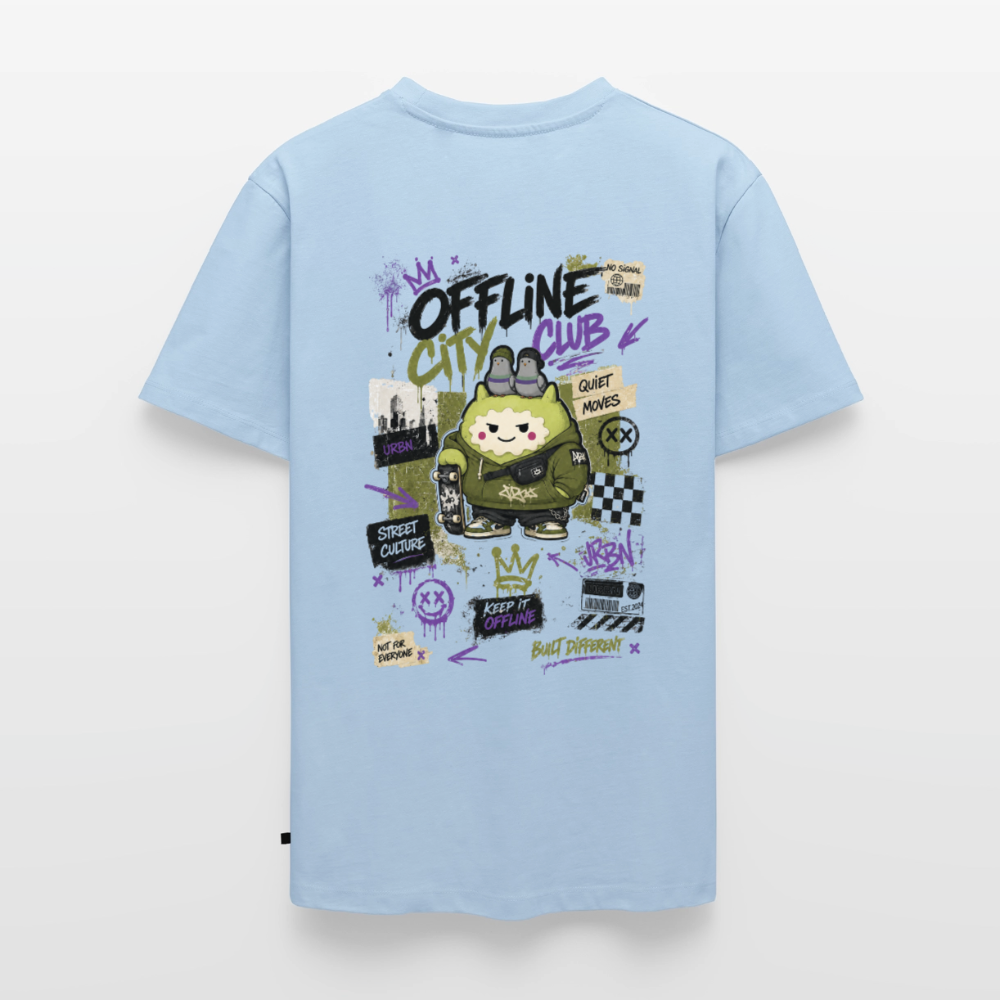 Männer Premium T-Shirt by KJDesign - Hellblau