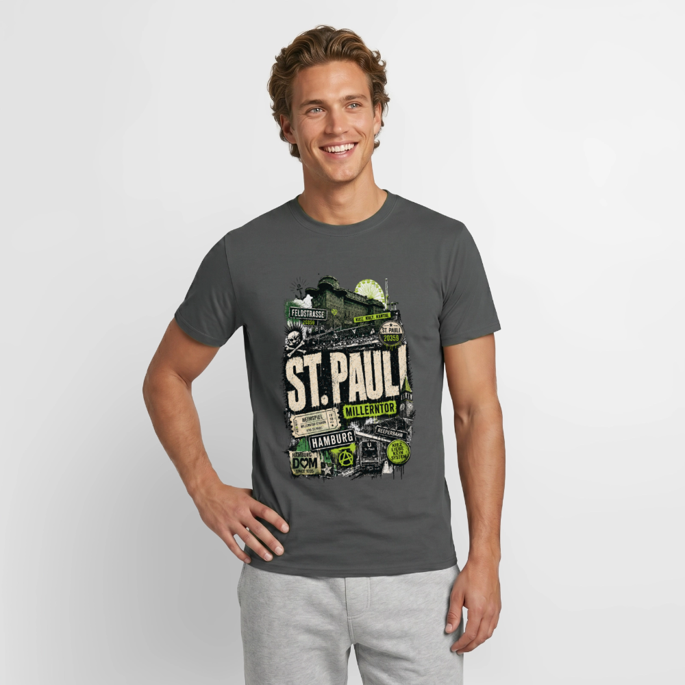 St.Pauli  Stadtteil Shirt - Anthrazit