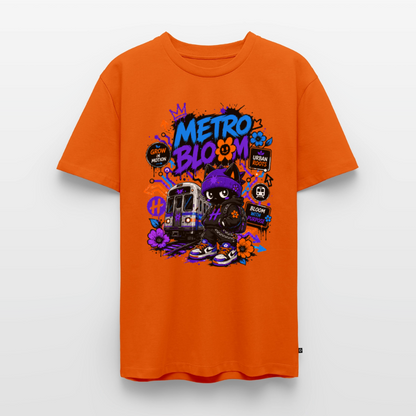 Subway Line-Herren Premium T-Shirt - Orange 