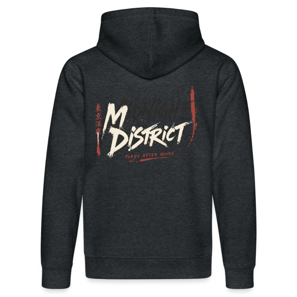 Stanley/Stella Unisex Bio-Hoodie DRUMMER - Dunkelgrau meliert