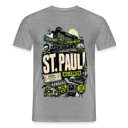 St.Pauli  Stadtteil Shirt - Graphit meliert