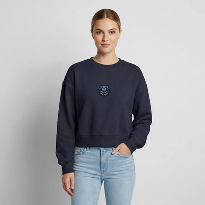 Relaxed Frauen Organic Sweatshirt – von SPREAD - Navy