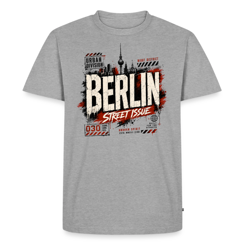 Männer Premium T-Shirt - Grau meliert