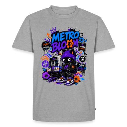 Subway Line-Herren Premium T-Shirt - Grau meliert
