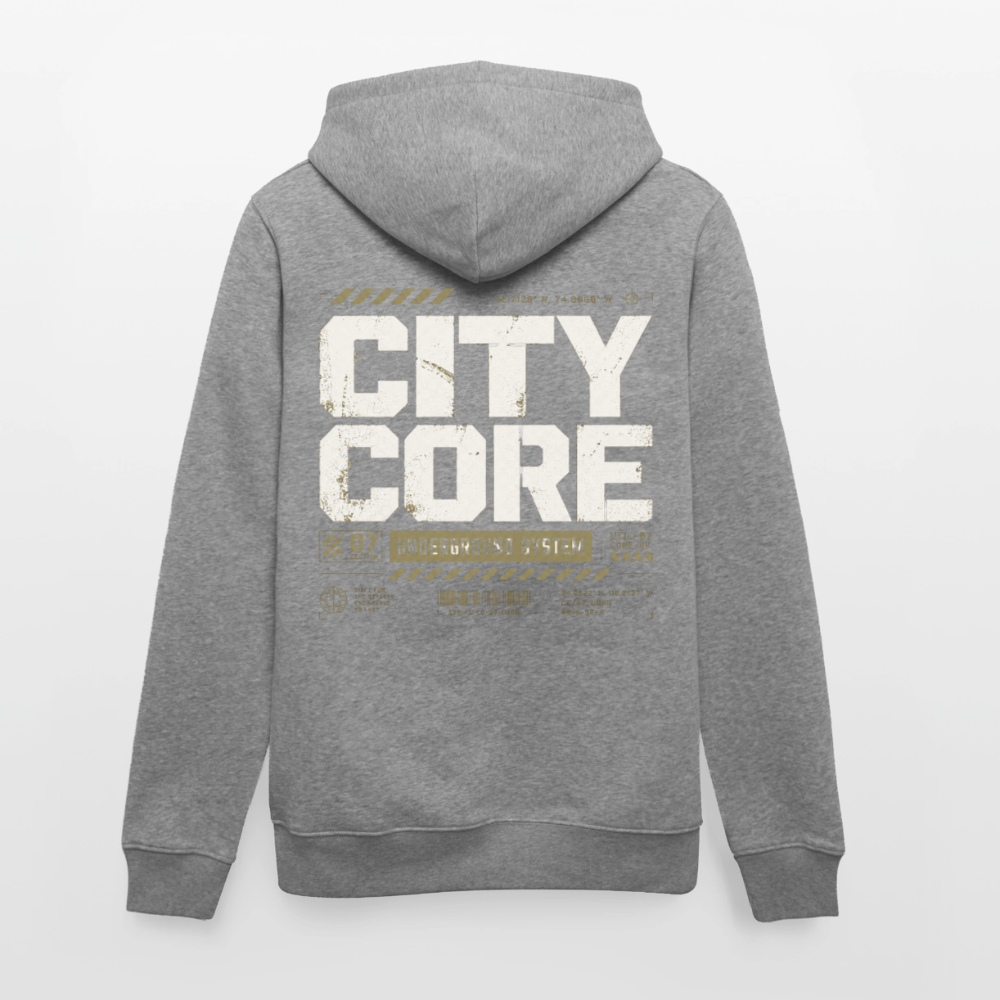 Stanley/Stella Unisex Bio-Hoodie CRUISER - Hellgrau marmoriert