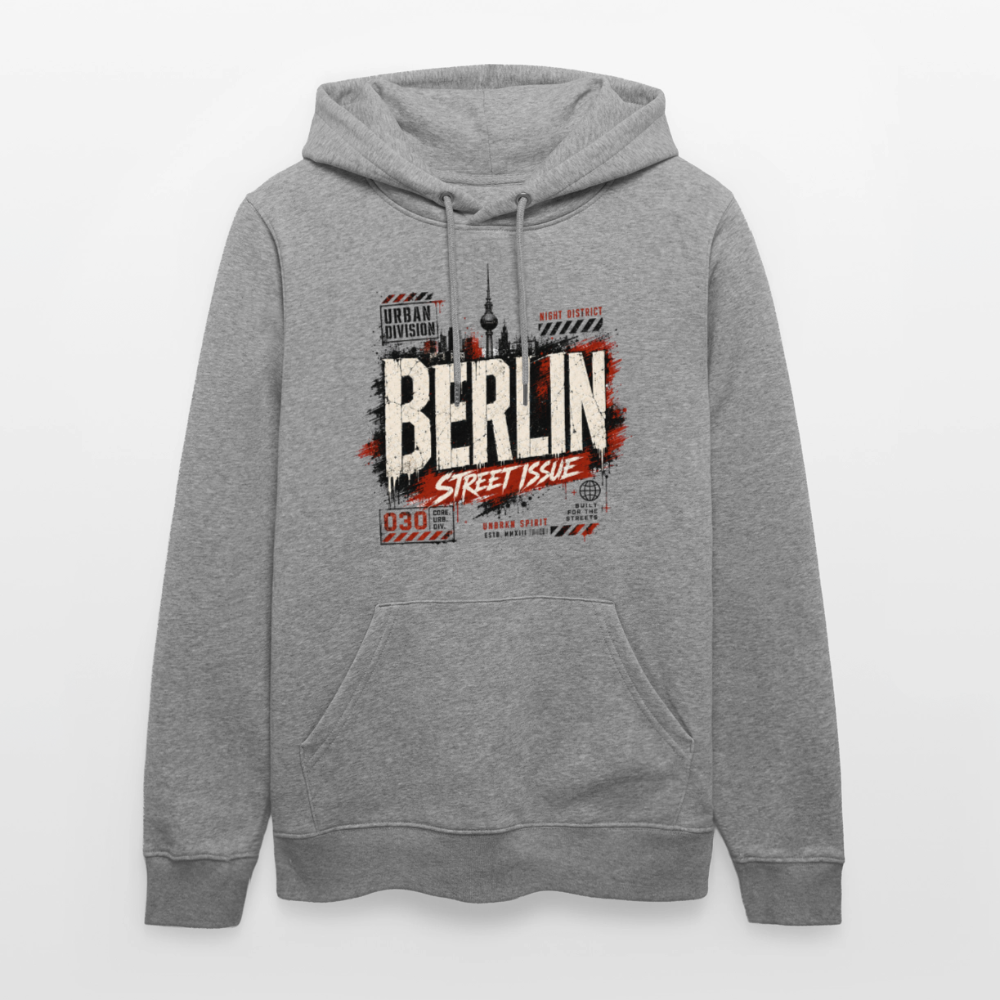 Stanley/Stella Unisex Bio-Hoodie CRUISER - Hellgrau marmoriert