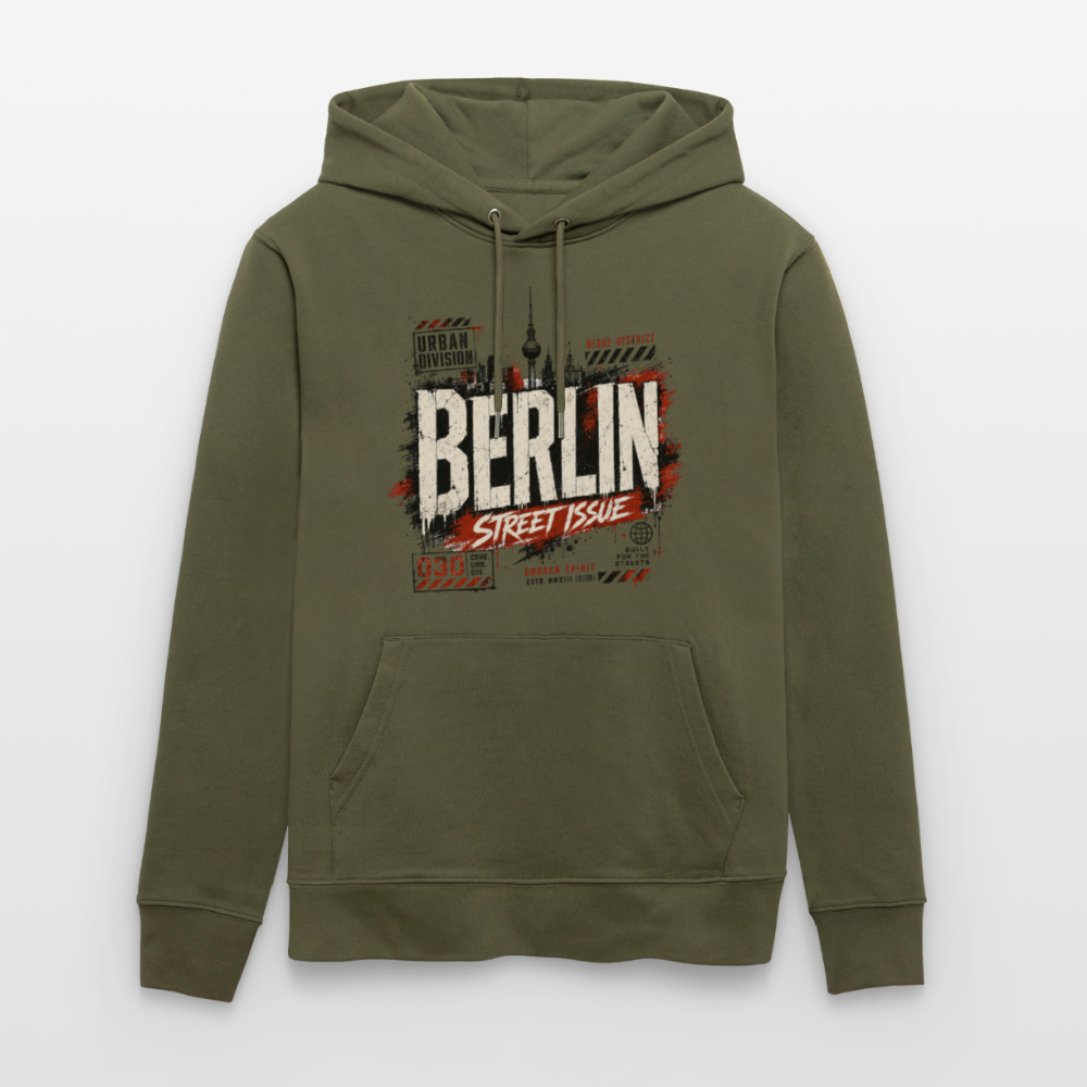 Stanley/Stella Unisex Bio-Hoodie CRUISER - Khaki Grün