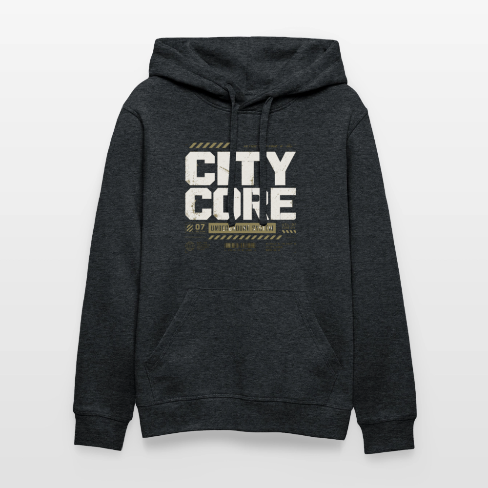 Stanley/Stella Unisex Bio-Hoodie DRUMMER - Dunkelgrau meliert