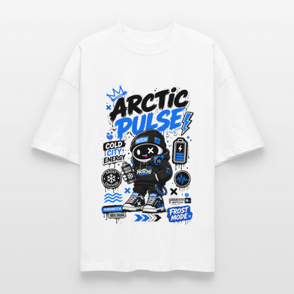 Notchi-Oversized Unisex Bio T-Shirt Blaster 2.0 - Weiß