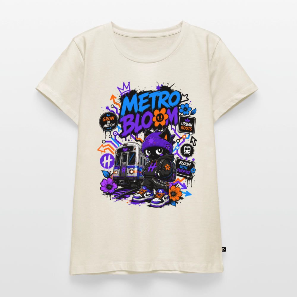 Subway Line Damen Premium T-Shirt - Naturweiß