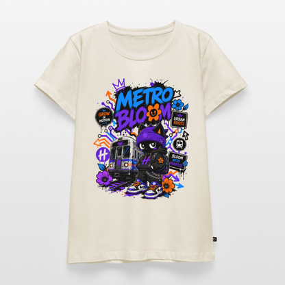 Subway Line Damen Premium T-Shirt - Naturweiß