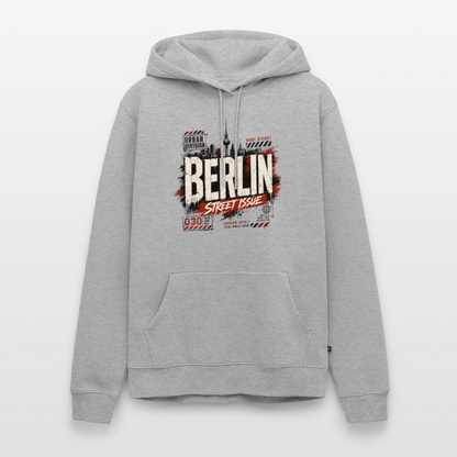 Männer Premium Hoodie - Grau meliert