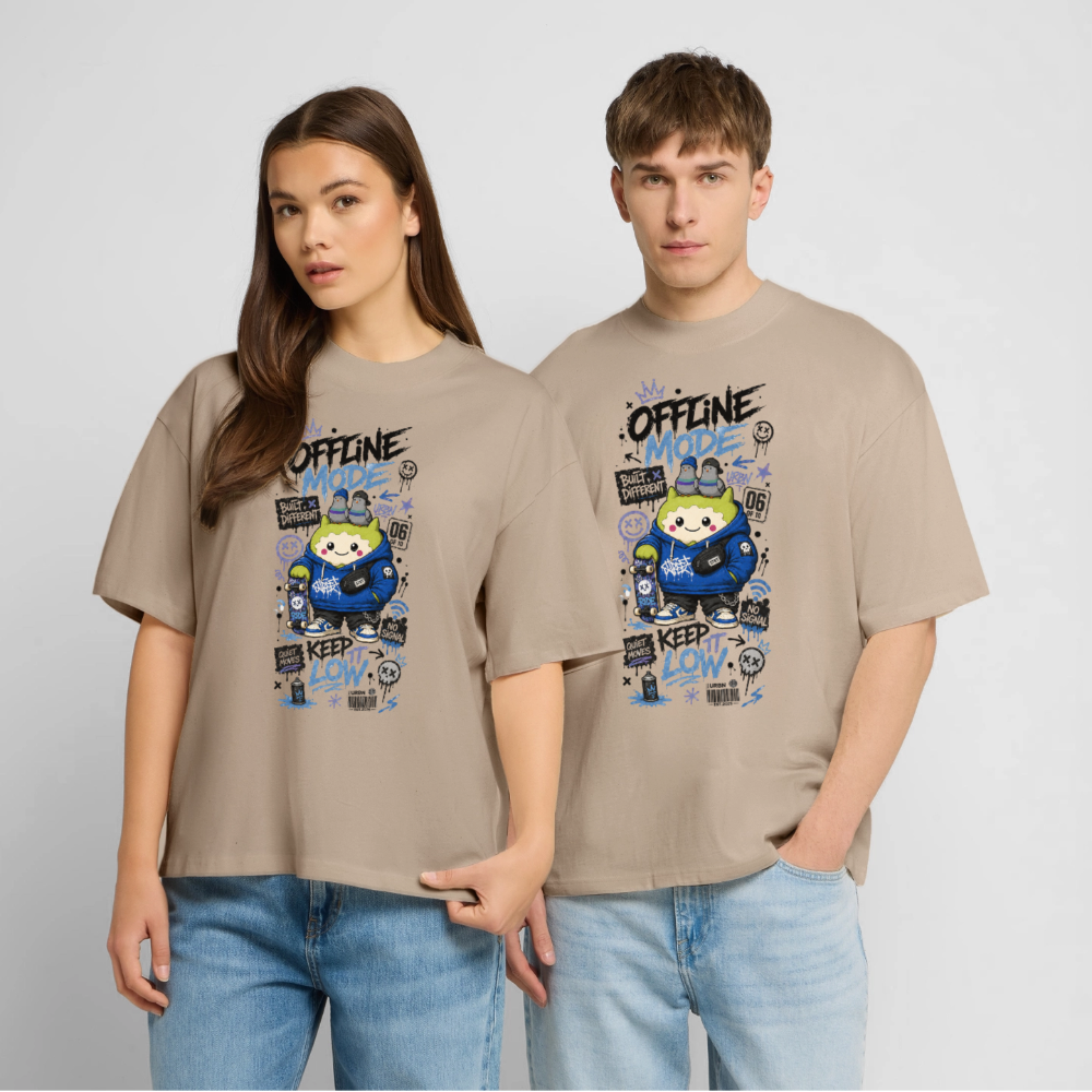 Stanley/Stella Oversized Unisex Bio T-Shirt Blaster 2.0 - Steingrau