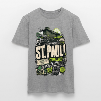 St.Pauli  Stadtteil Shirt - Graphit meliert