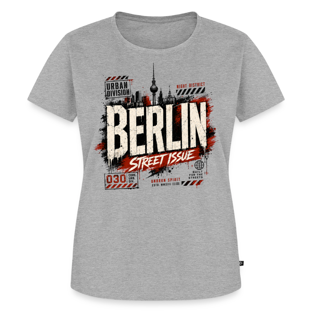 Frauen Premium T-Shirt - Grau meliert