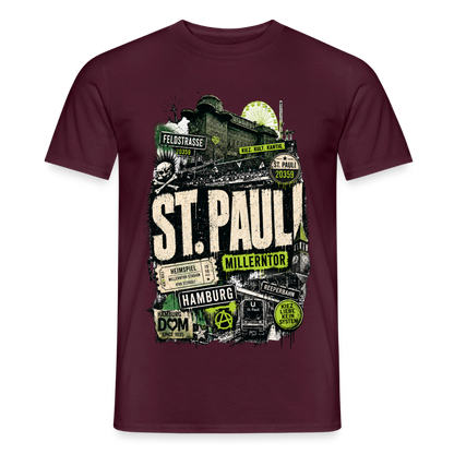 St.Pauli  Stadtteil Shirt - Ziegelrot