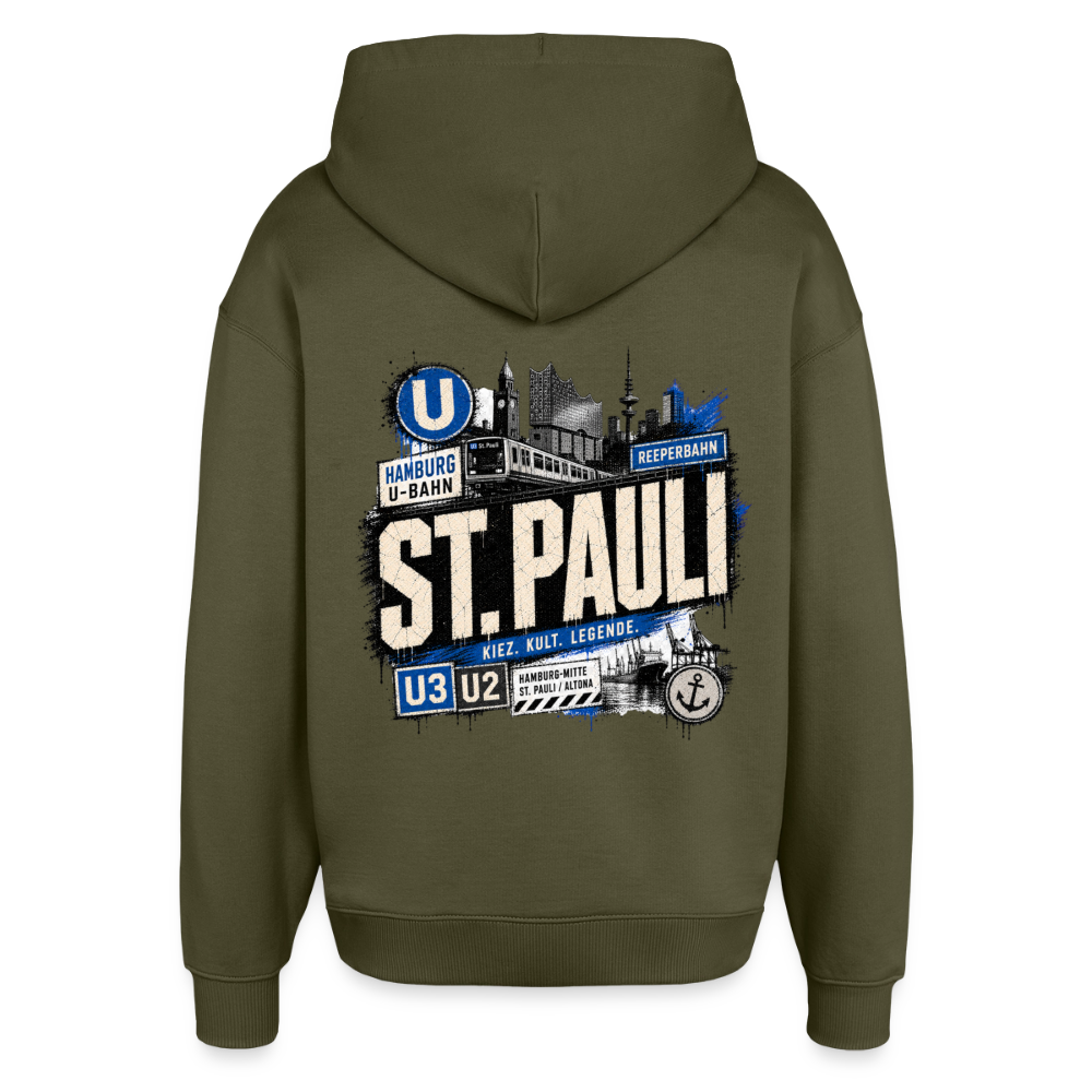 Oversized Unisex Hoodie von Stanley/Stella - Khaki