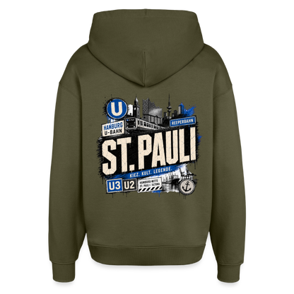 Oversized Unisex Hoodie von Stanley/Stella - Khaki