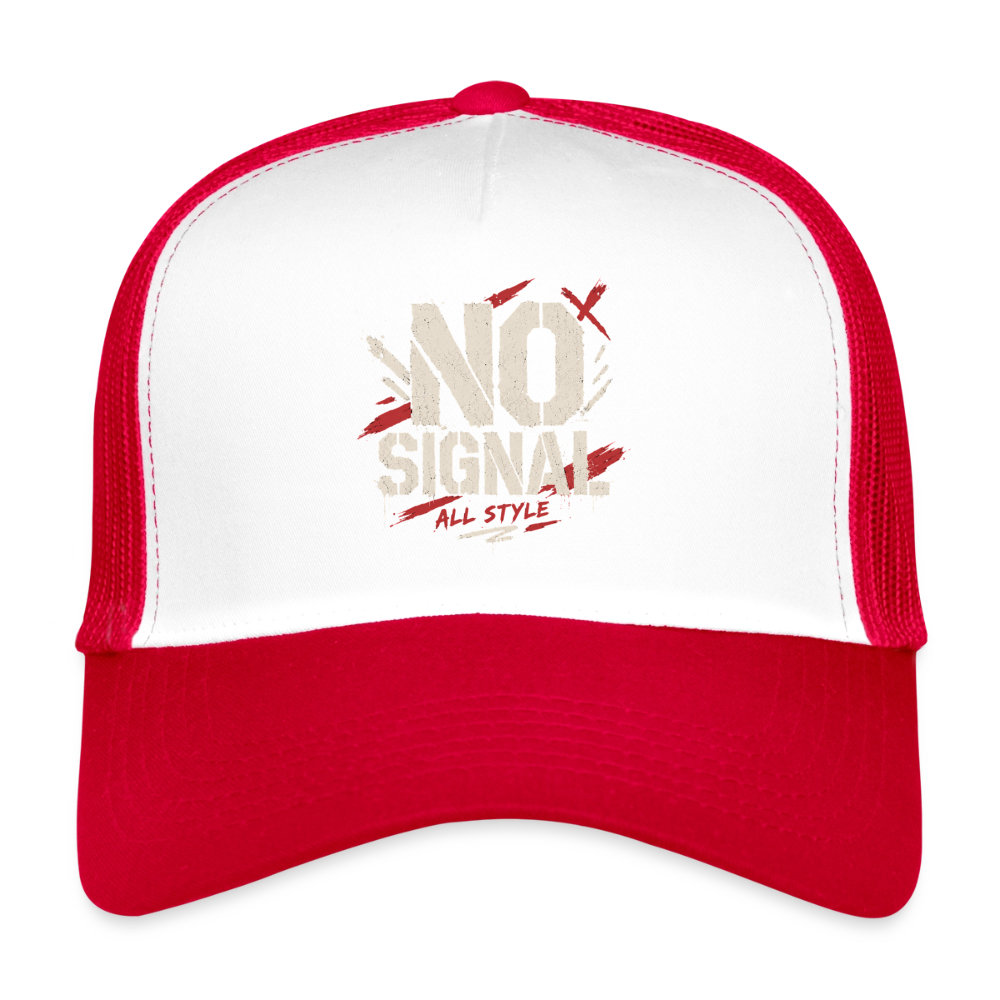 Trucker Cap - Weiß/Rot