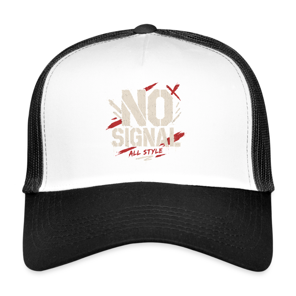 Trucker Cap - Weiß/Schwarz