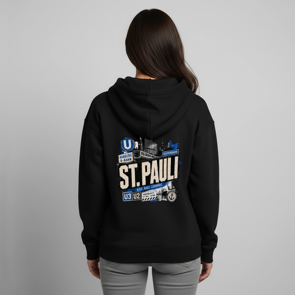 Oversized Unisex Hoodie von Stanley/Stella - Schwarz