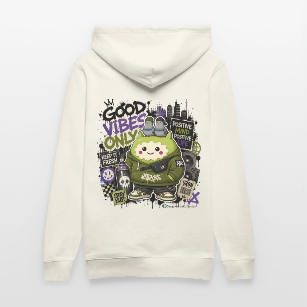 Stanley/Stella Unisex Bio-Hoodie CRUISER Exclusiv - Naturweiß 