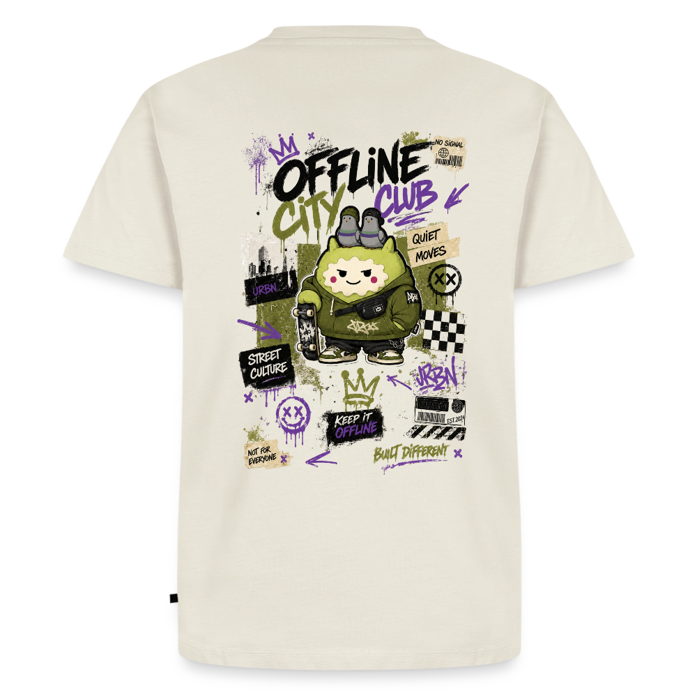 Männer Premium T-Shirt by KJDesign - Naturweiß