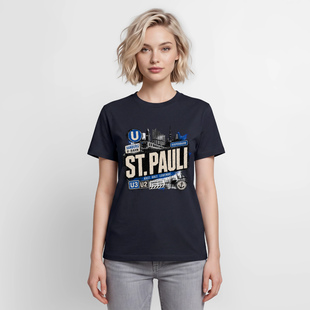 Relaxed Unisex Supima Cotton T-Shirt – von SPREAD - Navy