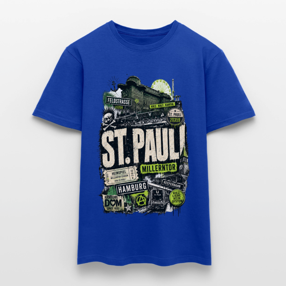 St.Pauli  Stadtteil Shirt - Dunkelblau