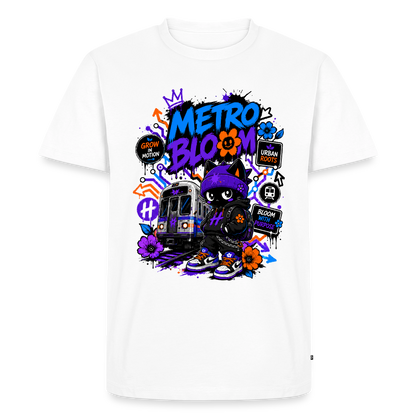 Subway Line-Herren Premium T-Shirt - Weiß
