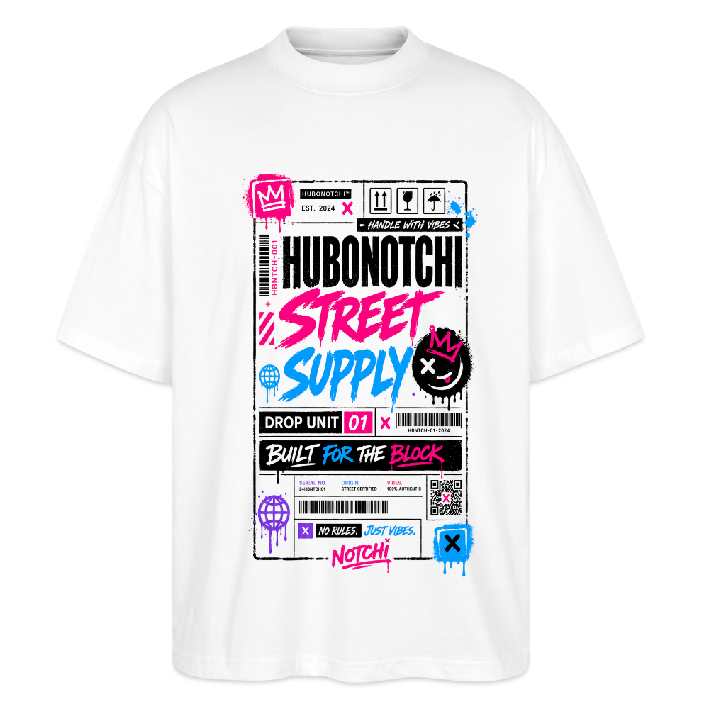 Ticket Line Oversized Shirt  2.0 - Weiß