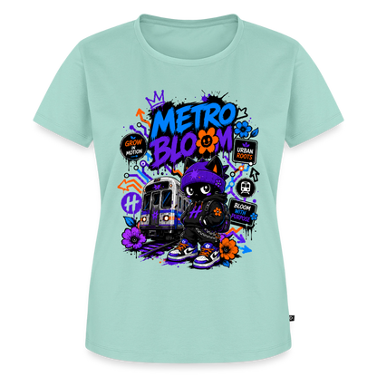 Subway Line Damen Premium T-Shirt - Mint 