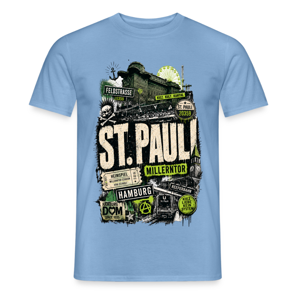 St.Pauli  Stadtteil Shirt - Carolina Blue
