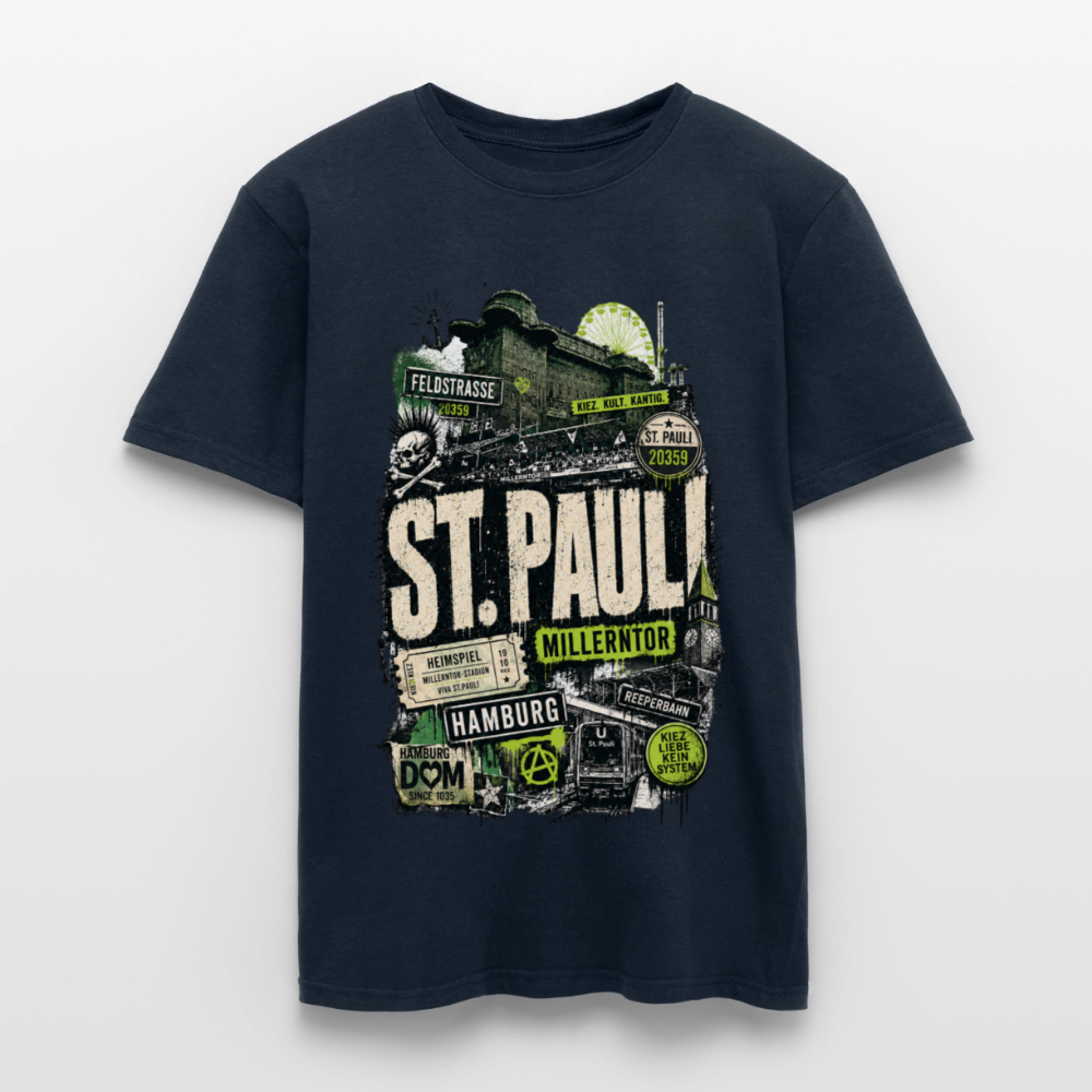 St.Pauli  Stadtteil Shirt - Navy