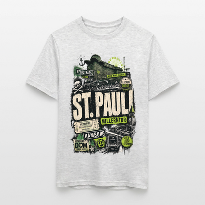 St.Pauli  Stadtteil Shirt - Grau meliert
