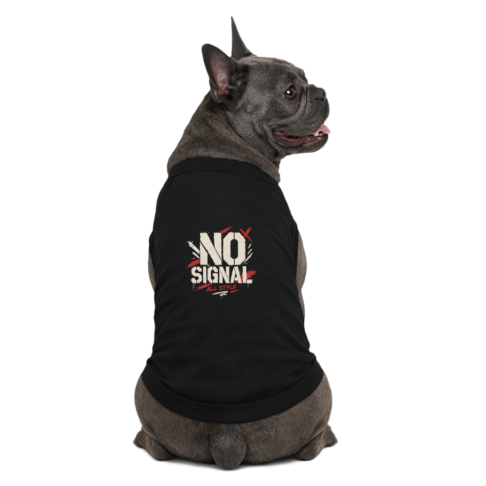 Premium Organic Hunde-T-Shirt - Schwarz