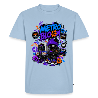 Subway Line-Herren Premium T-Shirt - Hellblau
