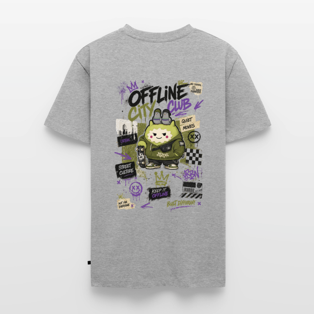 Männer Premium T-Shirt by KJDesign - Grau meliert
