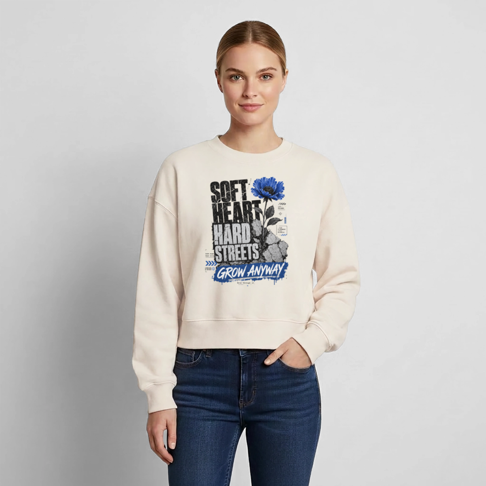Relaxed Frauen Organic Sweatshirt – von SPREAD - Naturweiß