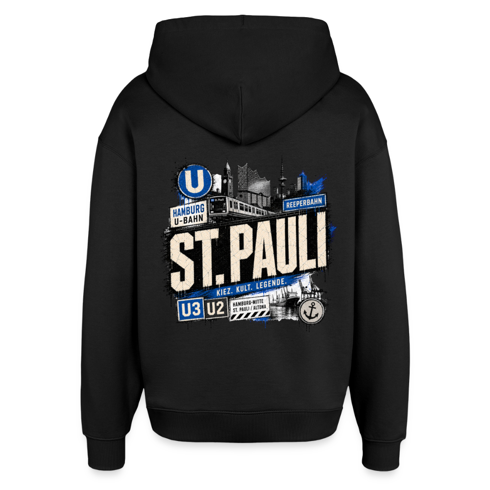 Oversized Unisex Hoodie von Stanley/Stella - Schwarz
