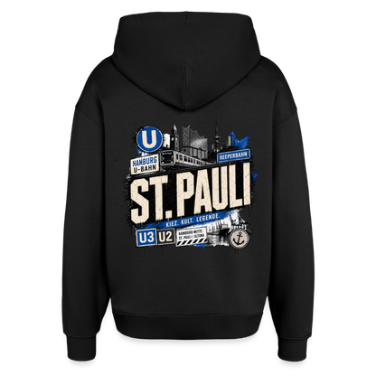 Oversized Unisex Hoodie von Stanley/Stella - Schwarz