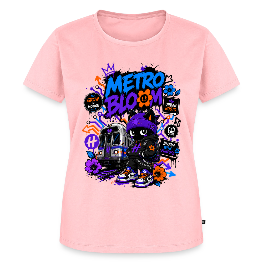 Subway Line Damen Premium T-Shirt - Rosa