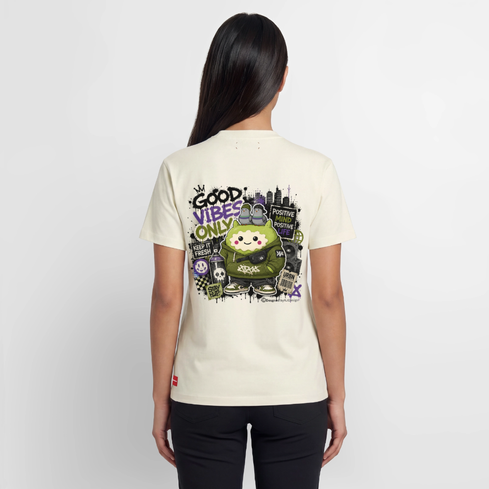 Relaxed Unisex Supima Cotton T-Shirt – Exclusiv - Naturweiß