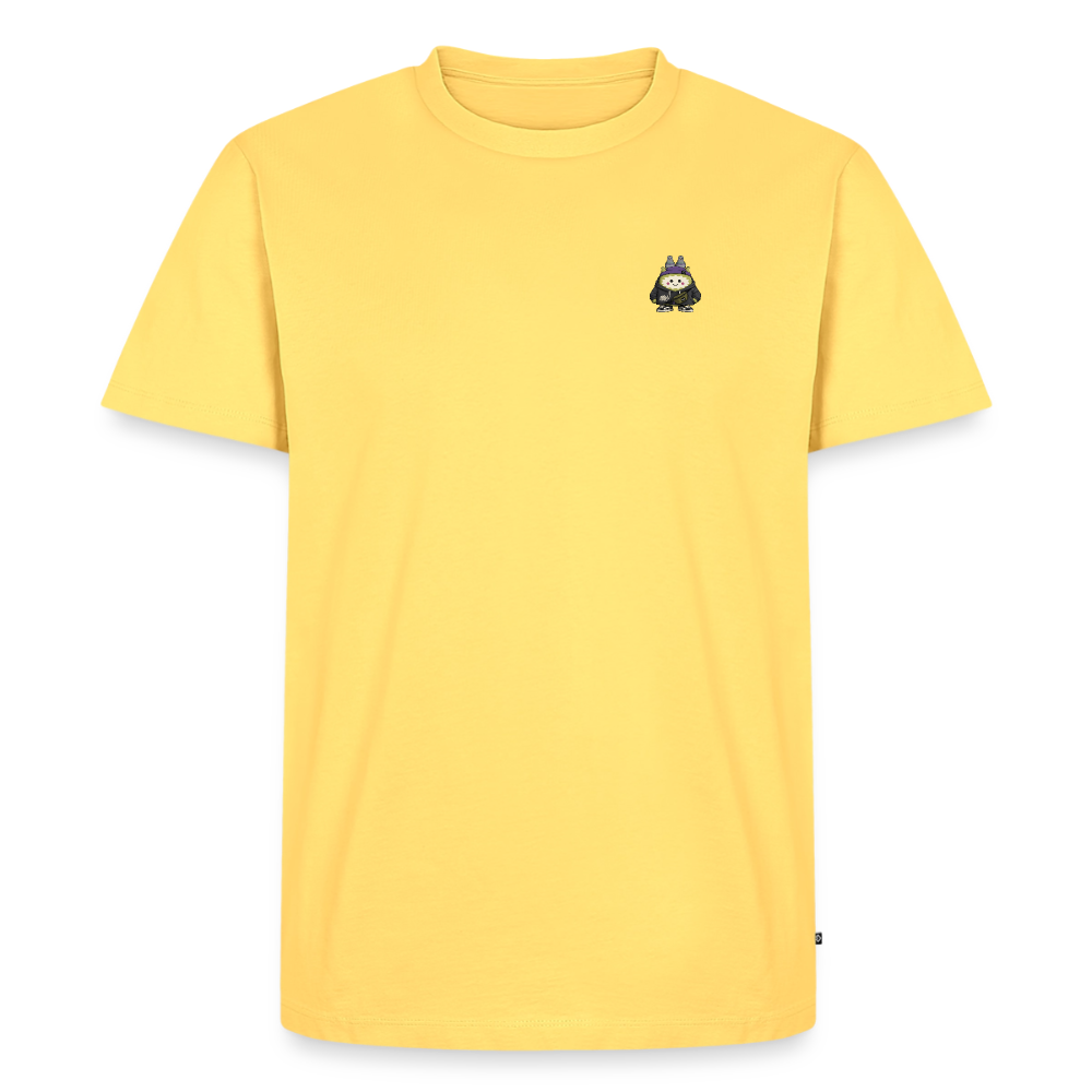 Männer Premium T-Shirt Hubonotchi - Pastellgelb